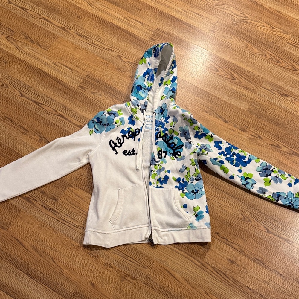 Aeropostale Floral Full Zip Jacket